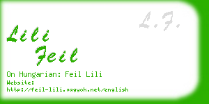 lili feil business card